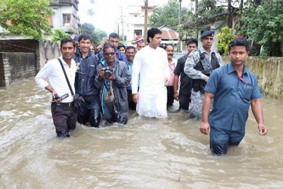 SMART City, No Water-Logging problems Dreams ended for Agartala People as CM Biplab Deb in massive propaganda 'Almost No Flooding Problem' in Agartala after BJP Govt SMART City, No Water-Logging problems Dreams ended for Agartala People as CM Biplab Deb in massive propaganda 'Almost No Flooding Problem' in Agartala after BJP Govt